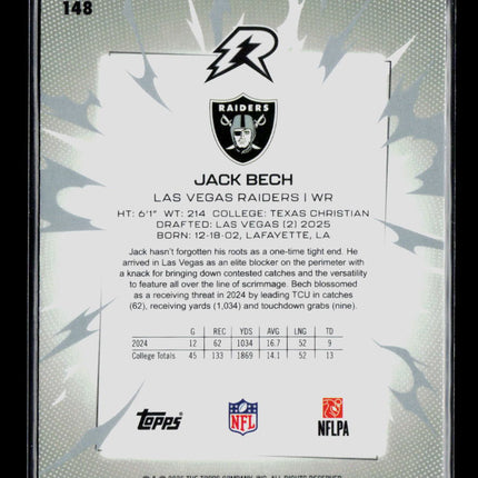 2026 Topps Resurgence Football Jack Bech #148