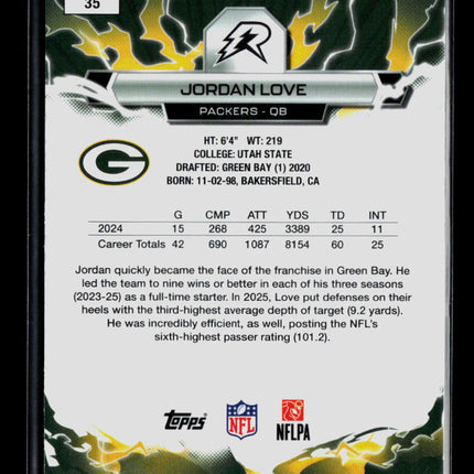 2026 Topps Resurgence Jordan Love #35
