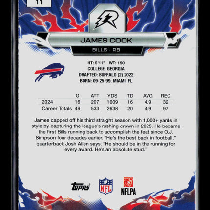 2026 Topps Resurgence Football James Cook #11
