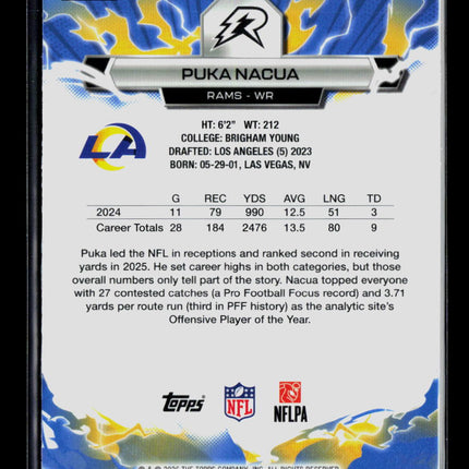 2026 Topps Resurgence Football Puka Nacua #58