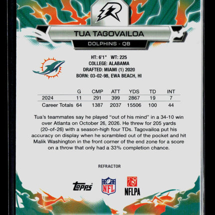 2026 Topps Resurgence Football Tua Tagovailoa #60 Refractor