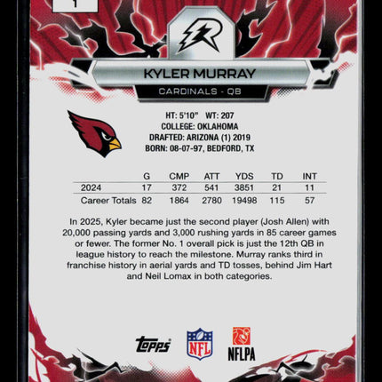 2026 Topps Resurgence Football Kyler Murray #1