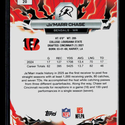 2026 Topps Resurgence Football Ja'Marr Chase #20