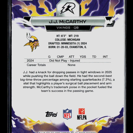 2026 Topps Resurgence J.J. McCarthy #64