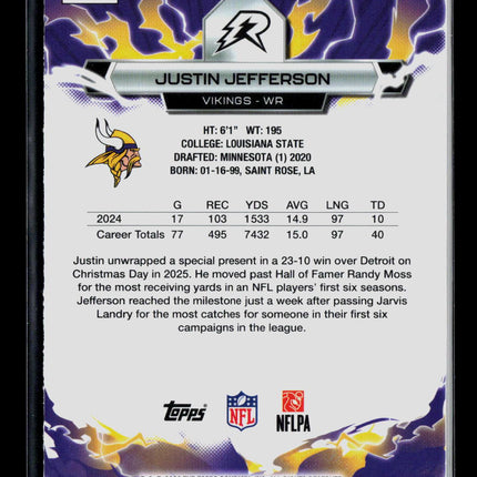 2026 Topps Resurgence Justin Jefferson #65