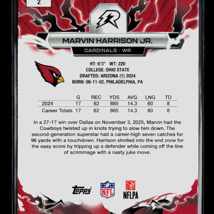 2026 Topps Resurgence Marvin Harrison Jr. #2