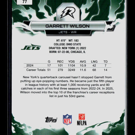 2026 Topps Resurgence Football Garrett Wilson #77