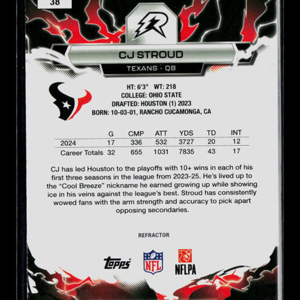 2023 Topps Resurgence CJ Stroud #38 Refractor