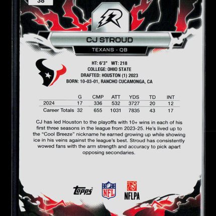 2023 Topps Resurgence Football C.J. Stroud #38