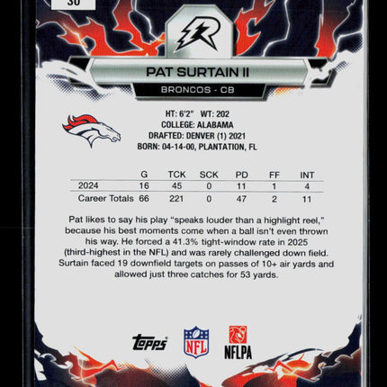 2026 Topps Resurgence Pat Surtain II #30