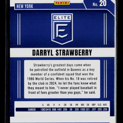 2026 Panini Donruss Elite Baseball Darryl Strawberry #20