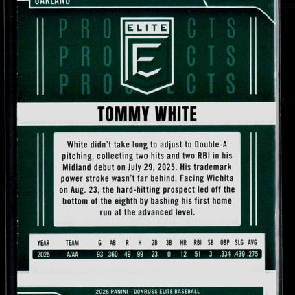 2026 Panini Donruss Elite Tommy White #198
