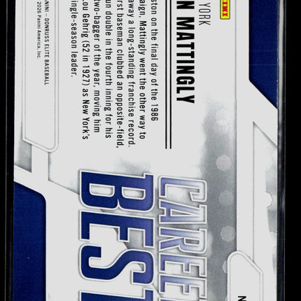 2026 Panini Donruss Elite Career Best Don Mattingly #7 Green Dots