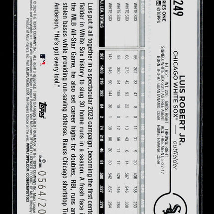 2024 Topps Luis Robert Jr. #249 Gold /2024