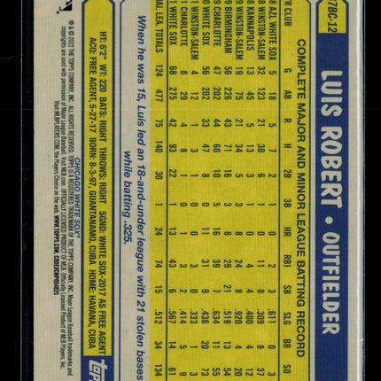 2022 Topps Chrome 1987 Topps Baseball Luis Robert #87BC-12