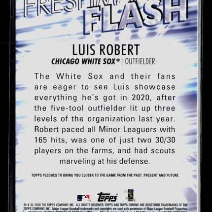 2020 Topps Chrome Luis Robert #FF-5 RC Insert