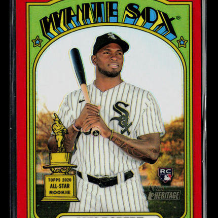 2021 Topps Heritage Luis Robert #33 Red Border RC /372