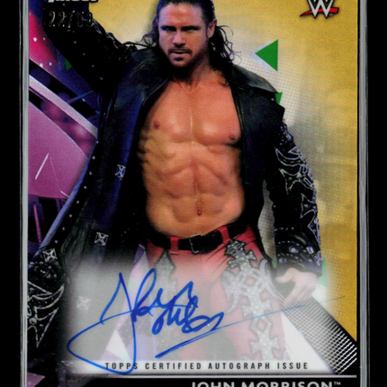 2021 Topps Finest WWE John Morrison #RA-JM Gold Auto /50