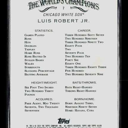 2024 Topps Allen & Ginter Luis Robert Jr. #7