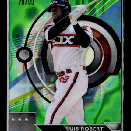2023 Topps Finest Luis Robert #36 Green Refractor 70/99
