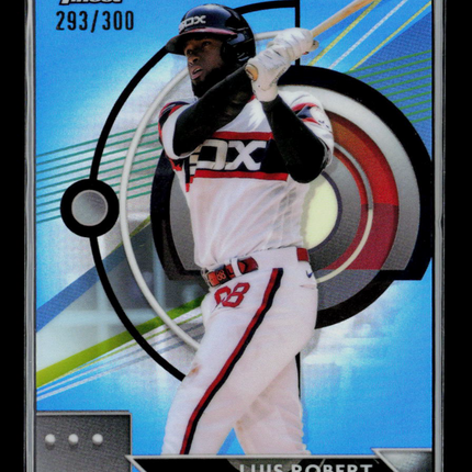 2023 Topps Finest Luis Robert #36 Sky Blue Refractor 293/300
