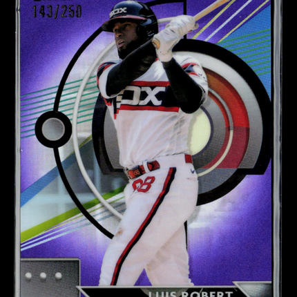 2023 Topps Finest Luis Robert #36 Purple Refractor 143/250