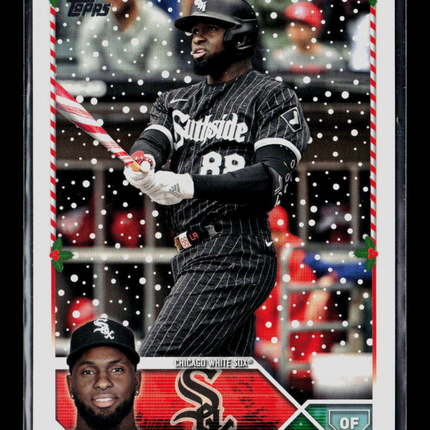 2023 Topps Baseball Luis Robert #H37 Candy Cane Bat SP Variation Short Print