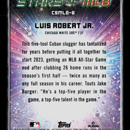 2024 Topps Luis Robert Jr. #CSMLB-6 Chrome Stars of MLB