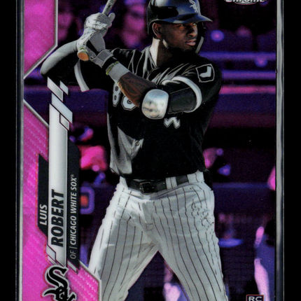 2020 Topps Chrome Luis Robert #60 Pink Refractor RC