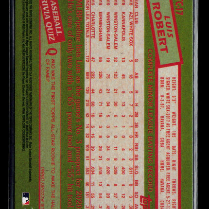 2020 Topps Luis Robert #85TC-17 RC