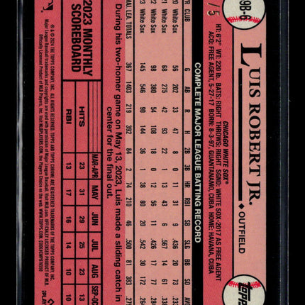 2024 Topps 1989 Topps Baseball Luis Robert Jr. #89B-6 Red Crackle /5