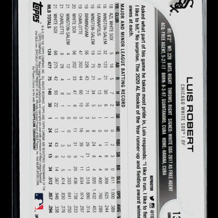 2022 Topps Chrome Luis Robert #137 Refractor