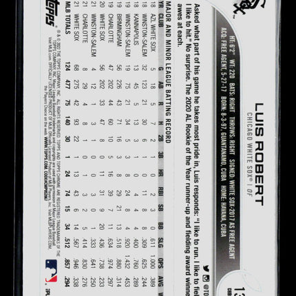 2022 Topps Chrome Luis Robert #137