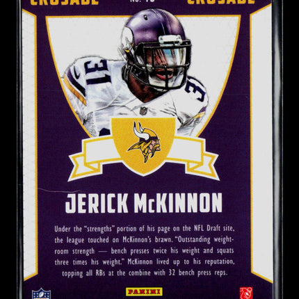 2014 Panini Rookies and Stars Crusade Jerick McKinnon #45 Gold RC