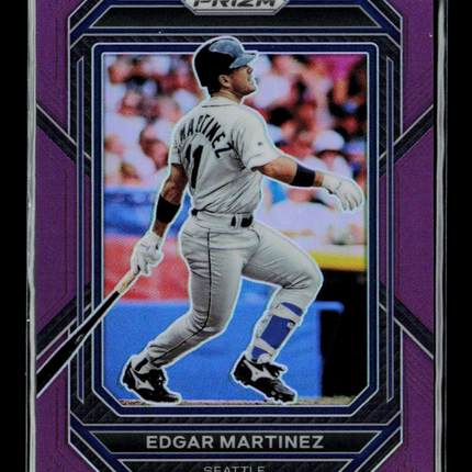 2023 Panini Prizm Baseball Edgar Martinez #176 Purple 33/99
