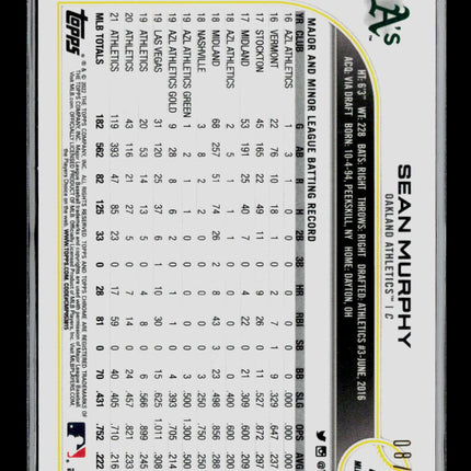 2022 Topps Chrome Sean Murphy #49 Orange LogoFractor /25