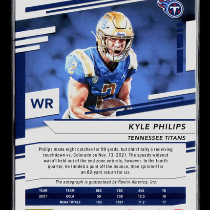 2022 Panini Prestige Kyle Philips #379 Xtra Points RC Auto