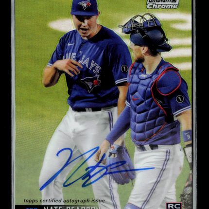 2021 Topps Stadium Club Chrome Nate Pearson #SCCBA-NP RC Auto