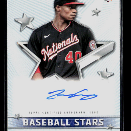 2022 Topps Baseball Series One Josiah Gray #BSA-JGR RC Auto