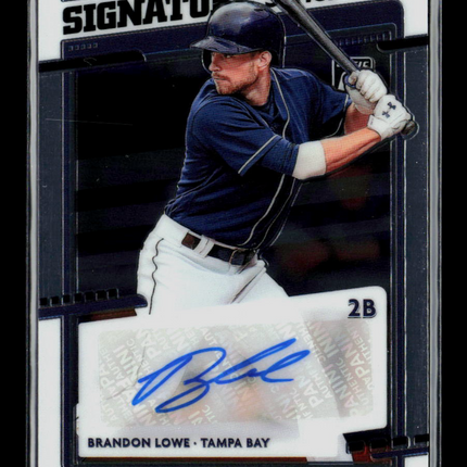 2020 Panini Donruss Optic Brandon Lowe #SS-BL Auto