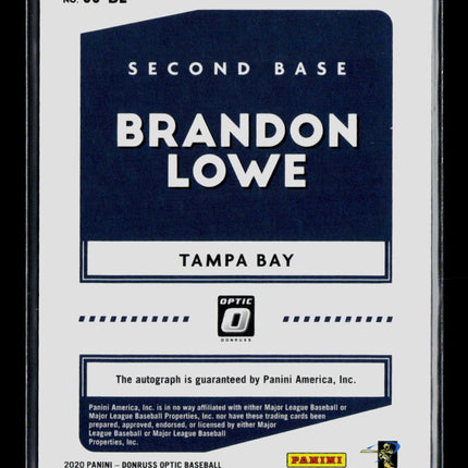 2020 Panini Donruss Optic Brandon Lowe #SS-BL Auto