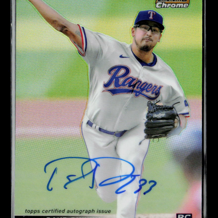 2021 Topps Stadium Club Chrome Dane Dunning #SCCBA-DD RC 37/50 Auto