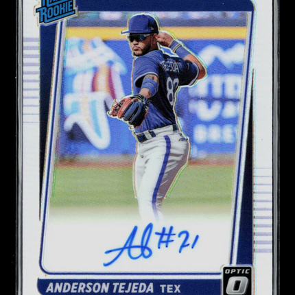 2021 Panini Donruss Optic Baseball Anderson Tejeda #RRS-AT Auto