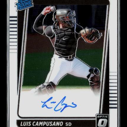 2021 Panini Donruss Optic Baseball Luis Campusano #RRS-LC Auto