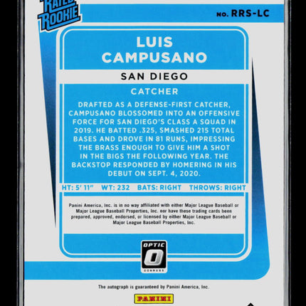 2021 Panini Donruss Optic Baseball Luis Campusano #RRS-LC Auto
