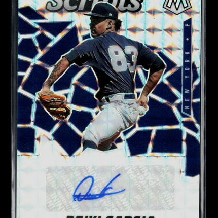 2021 Panini Mosaic Baseball Deivi Garcia #SCR-DG Auto