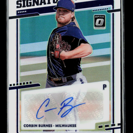 2020 Panini Donruss Optic Baseball Corbin Burnes #SS-CB Auto