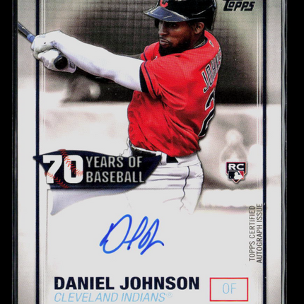 2021 Topps Series 1 Daniel Johnson #70YA-DJO RC Auto