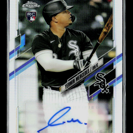 2021 Topps Chrome Yermin Mercedes #CUSA-YM RC Auto