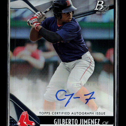 2021 Bowman Platinum Gilberto Jimenez #TOP-1 Auto